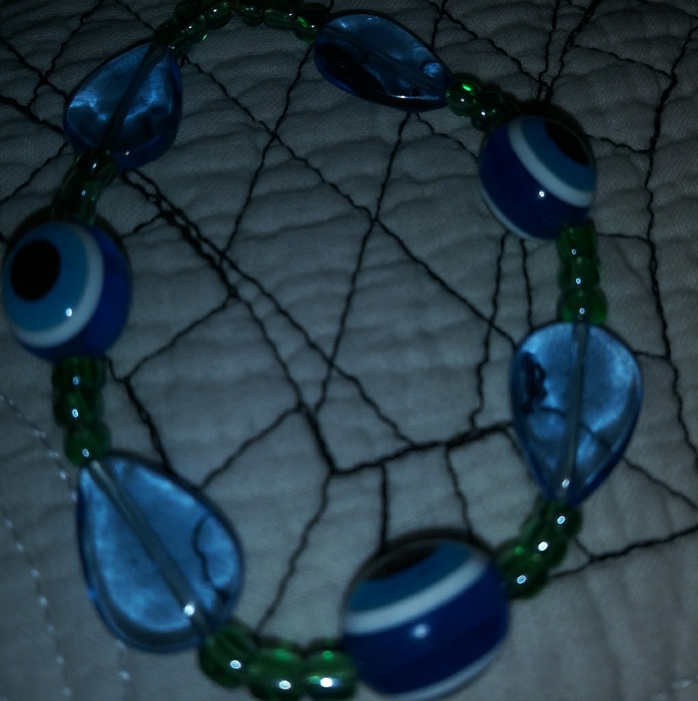 All seeing eye beaded bracelet